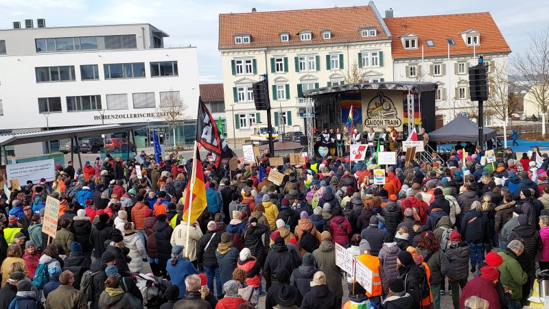 Demo in Hechingen am 23.11.25 gegen AfD-Landesparteitag