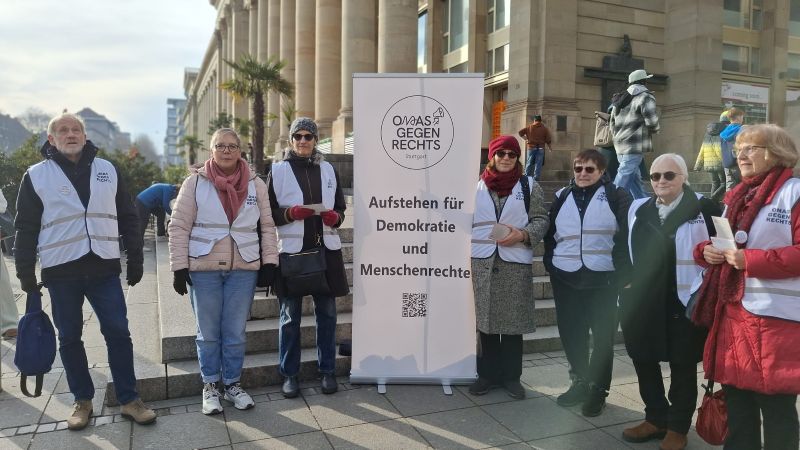 Mahnwache für Demokratie und Menschenrechte