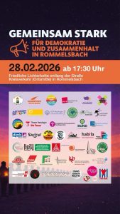 Aktion gegen Höcke-Auftritt am 28. Februar in Reutlingen-Rommelsbach Plakat